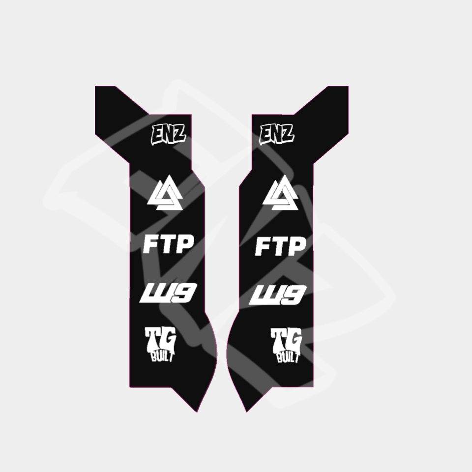 Black and white graphic design with text and logos on a light gray background